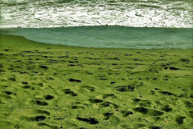 Asal Usul Pasir Hijau yang Langka